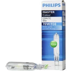 Philips 911534 Ampoule G8.5 70W 930 MASTErcolour CDM-TC Elite - Blanc Chaud - Blanc
