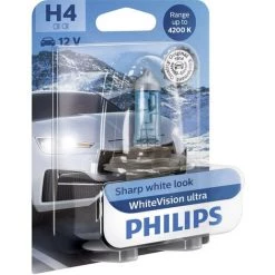 Philips 12342WVUB1 Ampoule Halogène WhiteVision, WhiteVision Effet Xénon H4 60/55 W 12 V - Blanc Froid -PHILIPS Soldes 12380856 4