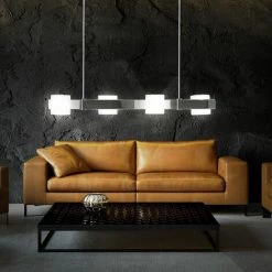 Suspension Verre Opale Vagues Suspension Chrome Brillant Philips 40597/11/16 -PHILIPS Soldes 13533906 3