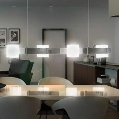 Suspension Verre Opale Vagues Suspension Chrome Brillant Philips 40597/11/16 -PHILIPS Soldes 13533906 4