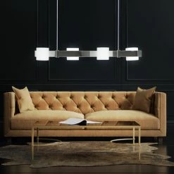 Suspension Verre Opale Vagues Suspension Chrome Brillant Philips 40597/11/16 -PHILIPS Soldes 13533906 5