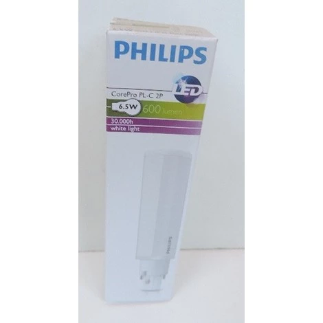 PHILIPS Ampoule LED 6.5W 3000K 600lm Culot G24D-2 2P Pour Luminaire à Ballast HF PL-C/T CorePro PHILIPS 541272 3 PHILIPS Ampoule LED 6.5W 3000K 600lm Culot G24D-2 2P Pour Luminaire à Ballast HF PL-C/T CorePro PHILIPS 541272