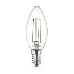 PHILIPS 8718696587553 A + +, AMPOULE LED, VERRE, 2 W, E14, CLAIRE, 3.5 X 3.5 X 9,7 CM