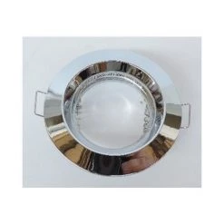 Spot Encastré Halogène Ø 85mm Chrome Fixe Avec Lampe 50W 12V GU5.3 Et Douille IP20 QBS570 Zadora PHILIPS 573212