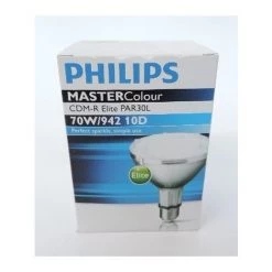 Lampe à Décharge Iodure 70W PAR30L Ø 95mm 4200K 5500lm E27 Claire 10° MASTERColour CDM-R Elite PHILIPS 651659