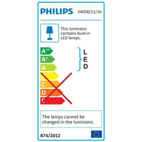 Applique Philips ‘Fit’ Chrome 2x2,5W 4 Applique Philips ‘Fit’ Chrome 2x2,5W – Image 2