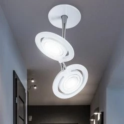 Plafonnier LED Design 15 W Spot Chambre D'amis Orientable Blanc Philips -PHILIPS Soldes 27095028 2