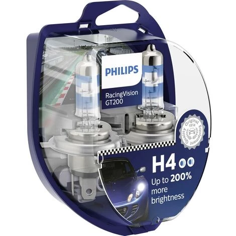Philips 12342RGTS2 Ampoule Halogène RacingVision H4 60/55 W 12 V 4 Philips 12342RGTS2 Ampoule Halogène RacingVision H4 60/55 W 12 V – Image 2