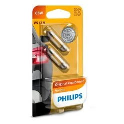 2 Ampoules Vision C5W - 12 V - SV8,5 - 5W - Eclairage De Plaque - Plafonnier - Boîte à Gants - Coffre - Philips -PHILIPS Soldes 27947952 3