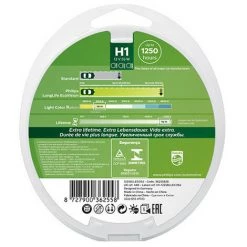 2 Ampoules Extra Lifetime H1 - 12 V - P14,5s - 55W - Feux De Route - Feux De Croisement - Feux Antibrouillard - Philips -PHILIPS Soldes 27947970 3