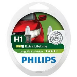 2 Ampoules Extra Lifetime H1 - 12 V - P14,5s - 55W - Feux De Route - Feux De Croisement - Feux Antibrouillard - Philips -PHILIPS Soldes 27947970 4