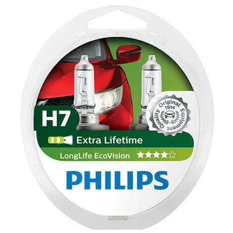 2 Ampoules Extra Lifetime H7 - 12 V - PX26d - 55W - Feux De Route - Feux Antibrouillard - Feux De Croisement - Philips 6 2 Ampoules Extra Lifetime H7 - 12 V - PX26d - 55W - Feux De Route - Feux Antibrouillard - Feux De Croisement - Philips – Image 4