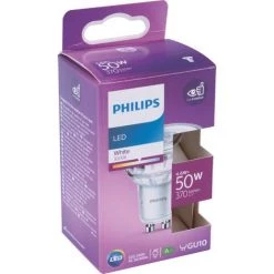 Ampoule LED Spot Philips - 4,6 W - 370 Lm - 3000 K - GU10 - A+