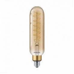 Ampoule LED E27 Philips Décorative à Filament - LED Classic-giant 40W E27 T65 GOLD DIM - Ambre Transparent