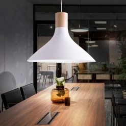 Suspension Salon Salle à Manger éclairage Bois Plafonnier Suspendu Blanc Philips 4095431PN -PHILIPS Soldes 28995447 3