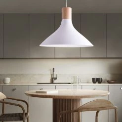 Suspension Salon Salle à Manger éclairage Bois Plafonnier Suspendu Blanc Philips 4095431PN -PHILIPS Soldes 28995447 5