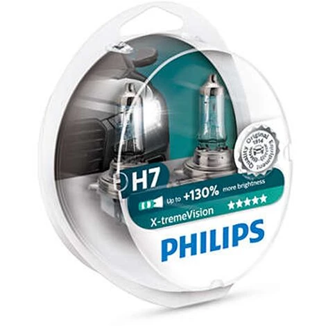 Ampoule H7 Philips Xtrem Vision +130% 12V 55W 3 Ampoule H7 Philips Xtrem Vision +130% 12V 55W