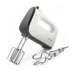 Philips - HR3740/00 - Robot Pétrin Daily Avec 5 vitesses Et Fonction Turbo, Crochets En Acier Inoxydable, Récipient Inclus, 450 W, Couleur Blanche 