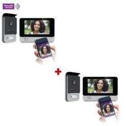 PHILIPS Visiophone Connecté Smartphone - WelcomeEye Connect 2 - 2 Kits Visiophones Connect 2