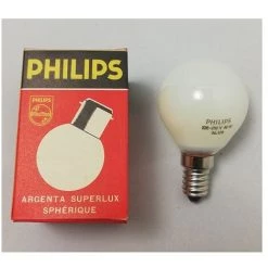 PHILIPS  Philips Ampoule E14 40W Argenta Superlux Sphérique - Blanc