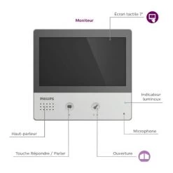 Interphone Vidéo Philips Welcome Hive PRO Pour 3 Appartements - Produit Neuf -PHILIPS Soldes 32097637 5