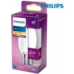 PHILIPS Ampoule LED E14 4,3W équivalent à 40W - Blanc Chaud 2700K -PHILIPS Soldes 36235641 2