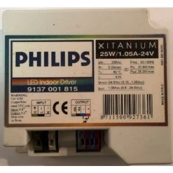 Philips 9137001815 - LED Indoor Driver 25W/1.05A-24V Philips Xitanium - Blanc