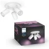 Philips Hue White & Color Ambiance FUGATO Spots Ronds 3x5.7W, Blanc, Compatible Bluetooth, Fonctionne Avec Alexa, Google Assistant Et Apple Homekit -PHILIPS Soldes 41028161 1