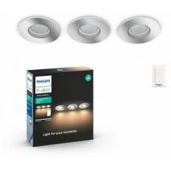 Philips White Ambiance ADORE Applique Miroir Salle De Bain Gret Modèle 1x20W - Blanc (télécommete Incluse), Compatible Bluetooth, Fonctionne Avec Alexa, Google Assistant Et Apple Homekit