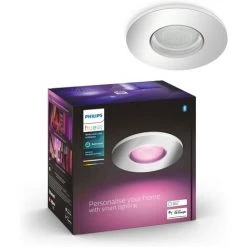 Philips Hue White And Color Ambiance Xamento Spot Encastré Chrome 1x5.7W, Compatible Bluetooth, Fonctionne Avec Alexa, Google Assistant Et Apple Homekit -PHILIPS Soldes 41028204 2