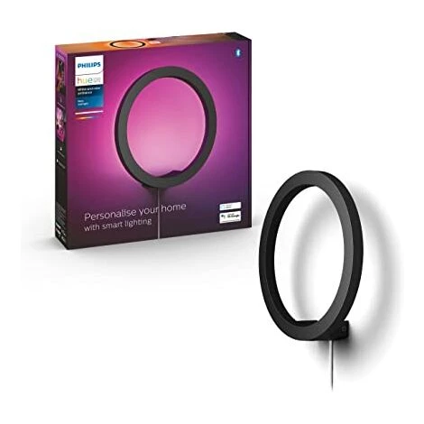 Philips Hue White & Color Ambiance SANA Applique 20W - Bluetooth - Noir, Fonctionne Avec Alexa, Google Assistant Et Apple Homekit 3 Philips Hue White & Color Ambiance SANA Applique 20W - Bluetooth - Noir, Fonctionne Avec Alexa, Google Assistant Et Apple Homekit