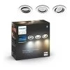 Philips Hue White Ambiance, Milliskin Spots Encastrés Aluminium 3x5W, Compatible Bluetooth, Fonctionne Avec Alexa, Google Assistant Et Apple Homekit -PHILIPS Soldes 41028262 1