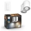 Philips Hue White Ambiance PILLAR Spot 2x5.5W Compatible Bluetooth - Blanc (télécommete Incluse), Fonctionne Avec Alexa, Google Assistant Et Apple Homekit -PHILIPS Soldes 41028281 1
