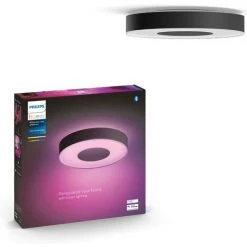 Philips Hue White And Color Ambiance Plafonnier Infuse Medium, Noir, Compatible Bluetooth, Fonctionne Avec Alexa, Google Assistant Et Apple Homekit