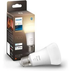 Philips Hue White, Ampoule LED Connectée E27, équivalent 75W, 1100 Lumen, Compatible Bluetooth, Fonctionne Avec Alexa, Google Assistant Et Apple Homekit -PHILIPS Soldes 41028321 2