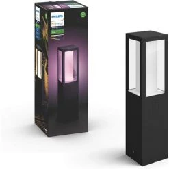 Philips Hue White & Color Ambiance, Borne Extérieure IMPRESS, Noire, Fonctionne Avec Alexa, Google Assistant Et Apple Homekit -PHILIPS Soldes 41028331 2