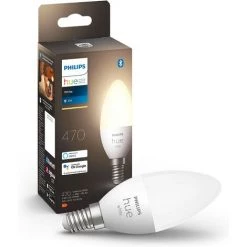 Philips Hue White, Ampoule LED Connectée Flamme E14, Compatible Bluetooth, Fonctionne Avec Alexa, Google Assistant Et Apple Homekit -PHILIPS Soldes 41028350 2