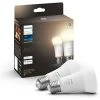 Philips Hue White Ampoules LED Connectées E27, équivalent 60W, 800 Lumen, Compatible Bluetooth, Pack De 2, Fonctionne Avec Alexa, Google Assistant Et Apple Homekit -PHILIPS Soldes 41028385 1