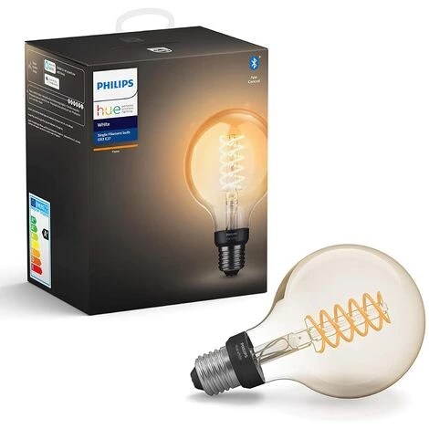 Philips Hue White Filament, Ampoule LED Connectée E27, Forme Globe, Compatible Bluetooth, Fonctionne Avec Alexa, Google Assistant Et Apple Homekit 4 Philips Hue White Filament, Ampoule LED Connectée E27, Forme Globe, Compatible Bluetooth, Fonctionne Avec Alexa, Google Assistant Et Apple Homekit – Image 2
