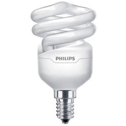 Philips 117247 Ampoule E14 Tornado T2 Spiral 12W 827 Blanc Très Chaud 12000h - Blanc