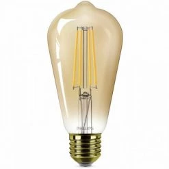 PHILIPS Ampoule LED Edison Vintage Filament E27 - 50W Claire Ambrée - Compatible Variateur - Verre 5 PHILIPS Ampoule LED Edison Vintage Filament E27 - 50W Claire Ambrée - Compatible Variateur - Verre -PHILIPS Soldes 42714709 2