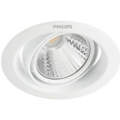 PHILIPS Spot Downlight LED 3 Intensités SceneSwitch Pomeron 3W Coupe Ø 70mm Blanc Chaud 2700K - Blanc Chaud 2700K