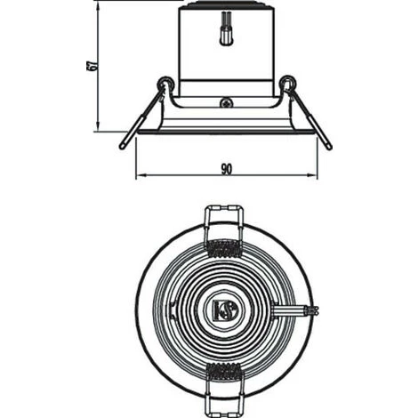 PHILIPS Spot Downlight LED 3 Intensités SceneSwitch Pomeron 3W Coupe Ø 70mm Blanc Chaud 2700K - Blanc Chaud 2700K 7 PHILIPS Spot Downlight LED 3 Intensités SceneSwitch Pomeron 3W Coupe Ø 70mm Blanc Chaud 2700K - Blanc Chaud 2700K – Image 5