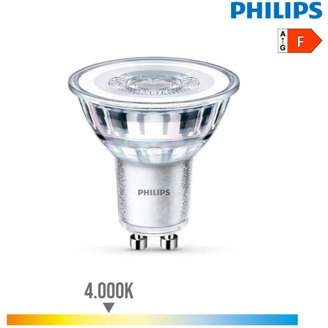 PHILIPS Spot LED GU10 4,6W Dicroïque équivalent à 50W - Blanc Naturel 4000K 3 PHILIPS Spot LED GU10 4,6W Dicroïque équivalent à 50W - Blanc Naturel 4000K