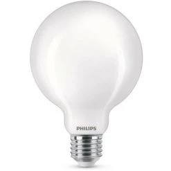 Philips Ampoule LED Equivalent 60W E27 Blanc Chaud Non Dimmable, Verre -PHILIPS Soldes 48676537 2