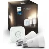 PHILIPS Hue White - Kit De Démarrage Ampoule LED Connectée - 9,5W - E27 - Pack De 2 -PHILIPS Soldes 50145437 1