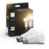 PHILIPS Hue White - Ampoule LED Connectée 9,5W - B22 - Compatible Bluetooth - Pack De 2 -PHILIPS Soldes 50145534 1