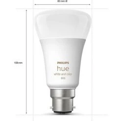PHILIPS Hue White And Color Ambiance - Ampoule LED Connectée 10W - B22 - Compatible Bluetooth -PHILIPS Soldes 50145954 2