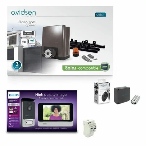 PHILIPS Kit Portier Filaire Pour Portail Coulissant 4 M 3 PHILIPS Kit Portier Filaire Pour Portail Coulissant 4 M