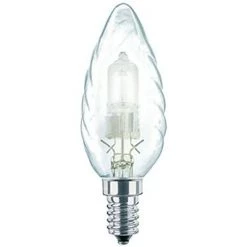 PHILIPS  Lot De 2 Ampoules Halogene Flamme Torsadee E14 Philips - 370 Lumens - 28W